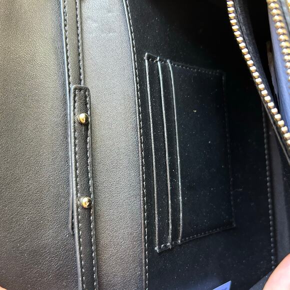 New TED BAKER London Bow Leather Crossbody Bag Chain Strap - Black - Picture 8 of 12